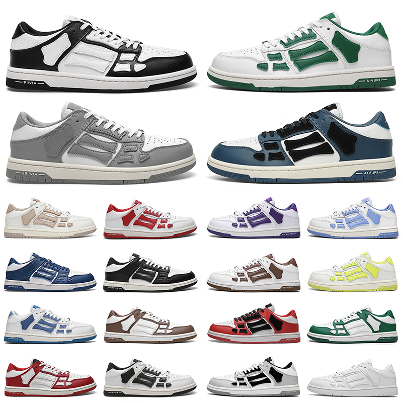 

Designer Mens Running Shoes Skeleton White Black Green Gray Skel Top couple casua Men Women Trainers Sports Sneakers Sneaker, Color#25