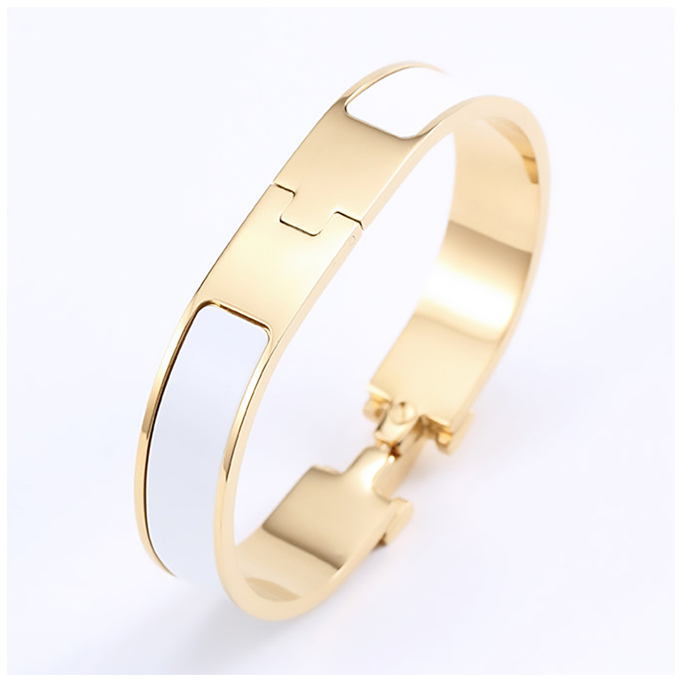 

H Bracelet Bangle For Woman Bracelet H Bangle Charm Bracelets Charm Braclets Bettelarmband Gold Bangles Silver Braclet Pulsera Azul Bracciale Acciaio Donna