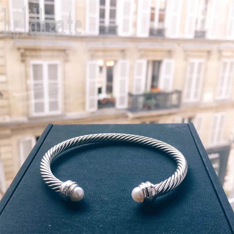 

Silvery color cable bracelet lover designer bracelets womens twisted helixs beads hands wire jewelry big femme jewelry adjustable alloys pretty bangles ZB026 F23