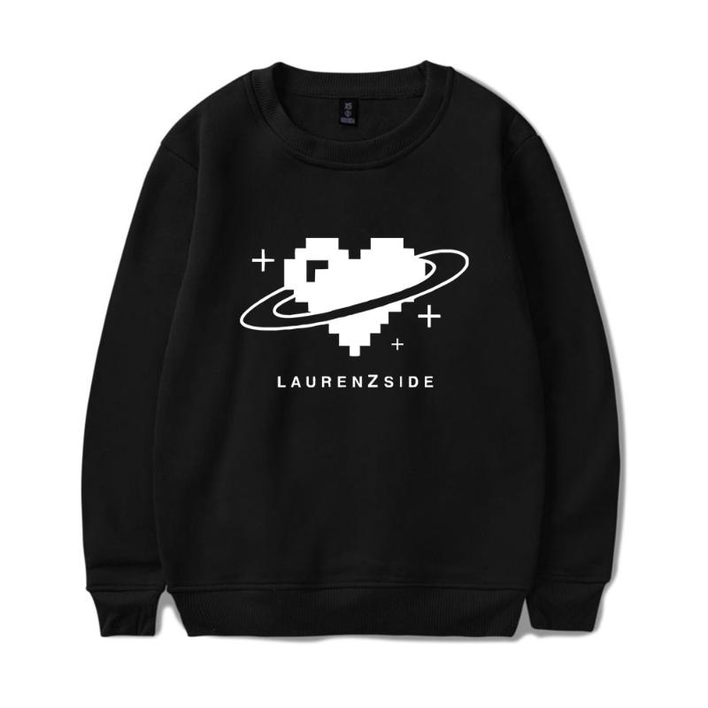 

Men's Hoodies & Sweatshirts LaurenzSide Fashion Prints O-Neck Women/Men Long Sleeve Harajuku Streetwear ClothesMen's, Black
