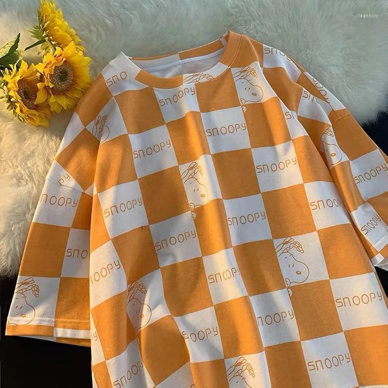 

Women's T Shirts Europe And The United States 2023 Summer Casual Short Sleeve T-shirt Loose Ins Japanese Couple Loaded Clothes, Black