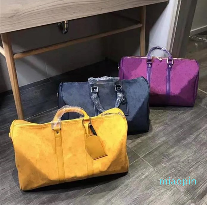 

Designer-Male High-capacity Short-distance Travel Bag Letter Single Shoulder Handbagg Duffel Bags Men, Sky blue