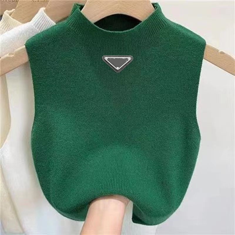 

Women Knits Top Embroidery tee Sleeveless Designer Tank Top Cotton Jersey Tank Embroidered Cotton blend tees Designer Suit Sportwear Fitness Sports