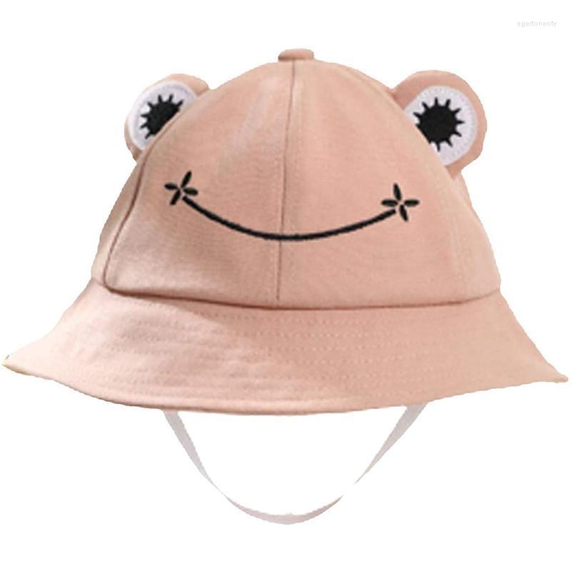 

Wide Brim Hats Kf-Fashion All-Match Frog Fisherman Hat Sun Protection Eger22, Pink