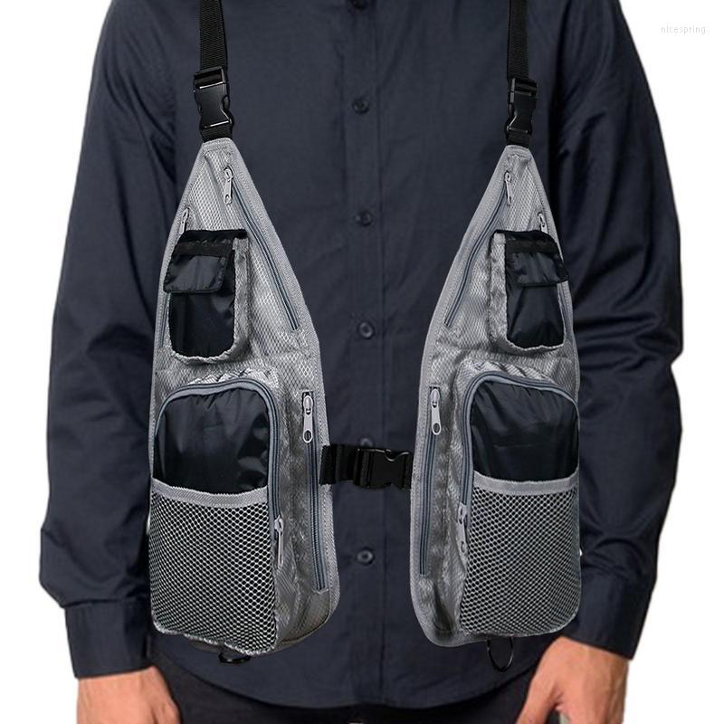 

Hunting Jackets Lightweight Fishing Vest Adjustable Fish Breathable Jacket Outdoor Sports Safety Waistcoat Sleeveless Jacke Tackle, Gray