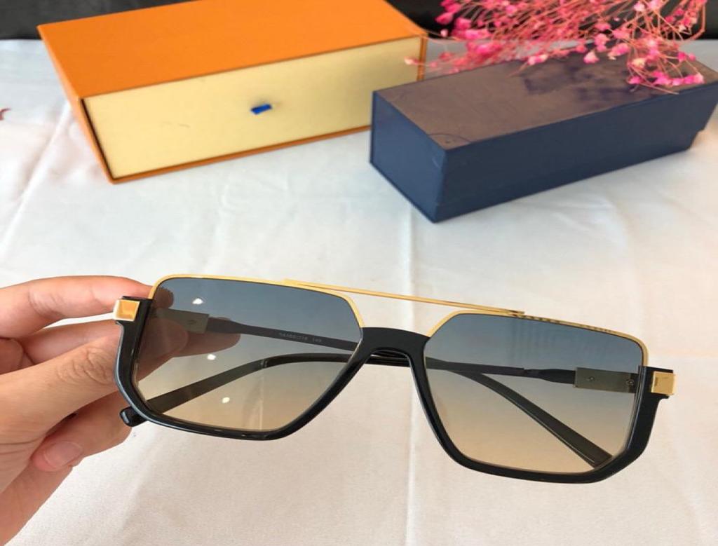 

New 0930 sunglasses for men full frame Vintage 11 MILLIONAIRE mask sunglasses for men Shiny Gold Logo sell Gold plated Top2882578