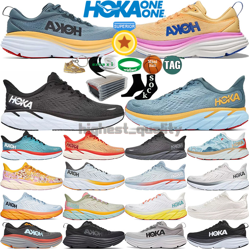 

HOKA ONE ONE Running Shoes For Men Women Bondi Clifton 8 Carbon x2 Athletic Shoe Shock Absorbing Road Highway Climbing Mens Womens Trainers Runners Designer Sneakers, Color-30
