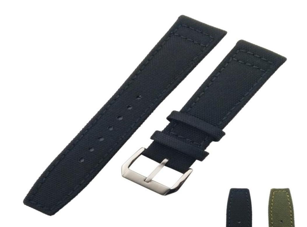 

20mm 21mm 22mm Watch Band Strap Nylon Genuine Leather Stainless Steel Buckle9316561