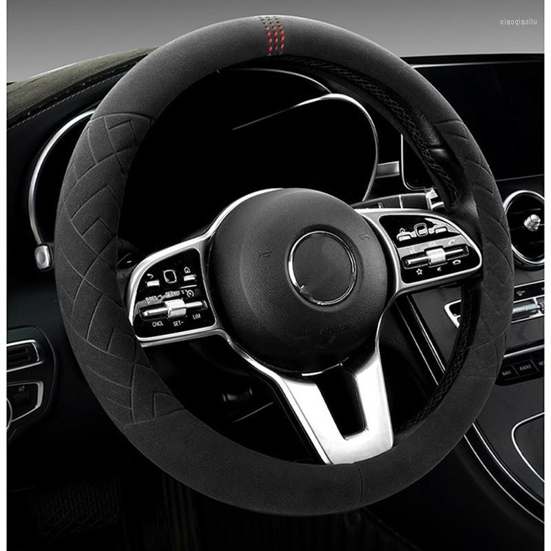 

Steering Wheel Covers Sports Suede Car Cover Universal 38cm Anti-slip All-season Interior Accessories
