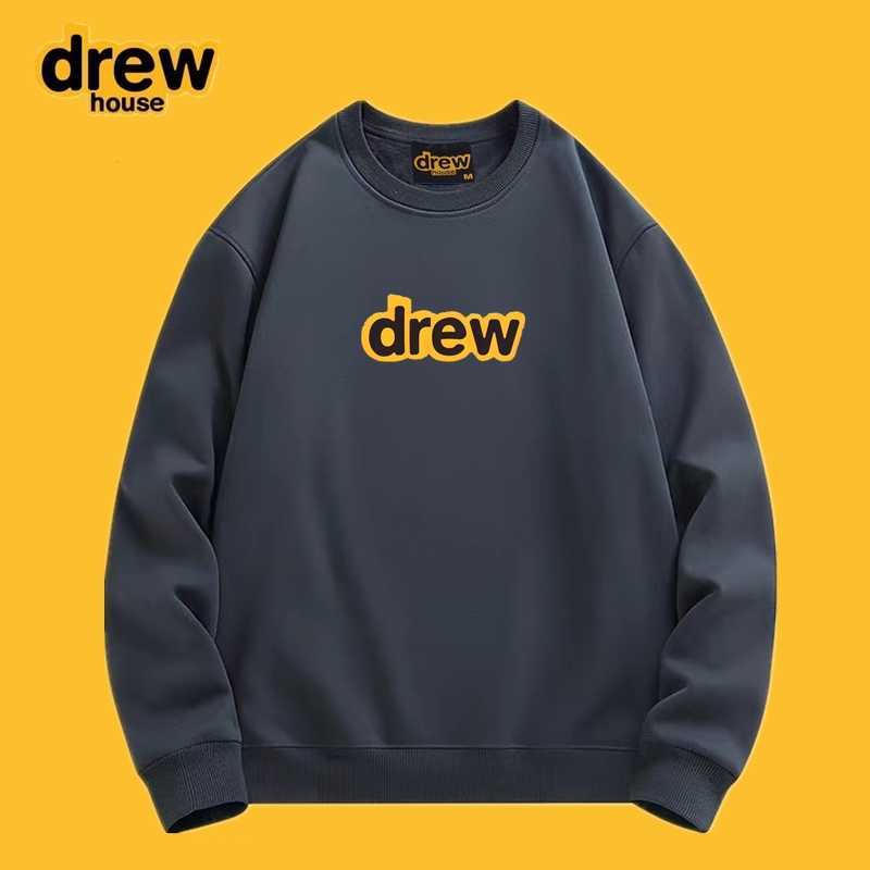 

Ouyang Nana Same DrewHouse Smiling Face Letter Printing Loose Round Neck Sweater Men's and Women's Fashion Brand Couple Long Sleeve Top Men's Hoodies, Shipping fee