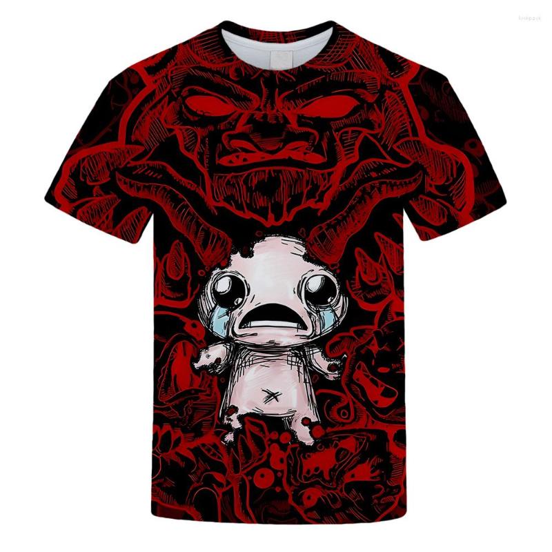 

Men's T Shirts The Binding Of Isaac 3D Printing T-shirts Men/women Gothic Design Sense Lines Prevalent Tshirts Short Sleeve Streetwear, Zz06231