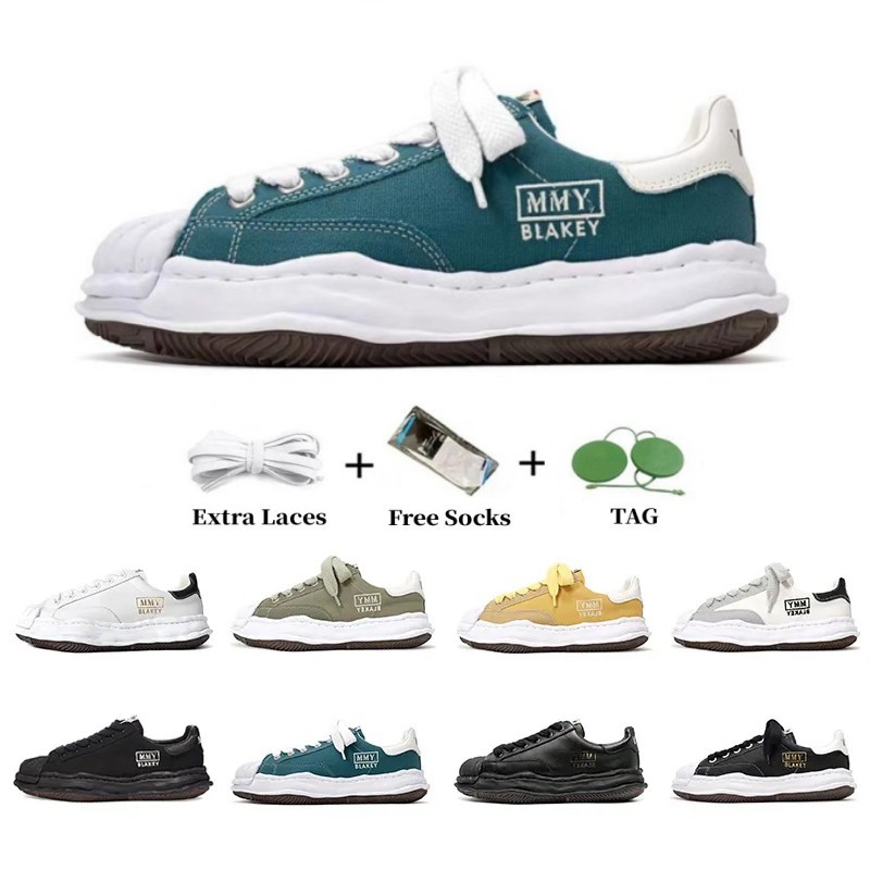 

2023 Designer maison mihara yasuhiro miharas Casual Shoes mmy men women low top Sole canvas Shoe leather triple black white Original Sole Cap Sneakers Mens Trainers