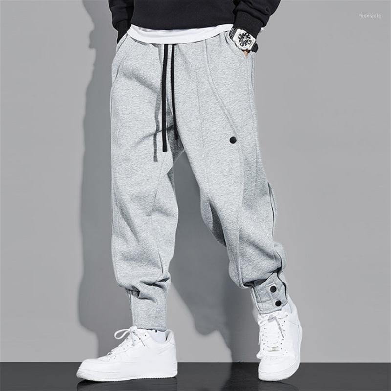

Men' Pants Men Sport Gray Sweatpant Spring Autumn Casual Black Harem Hip Hop Streetwear Loose Trousers Jogging Sweatpants Pantalons, Gray sweatpants men