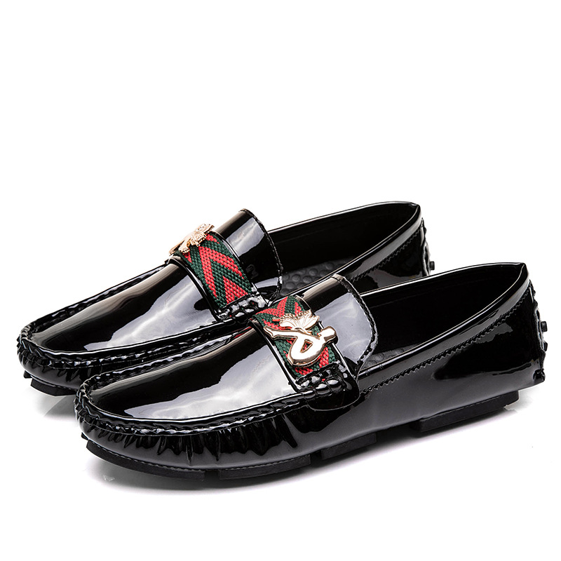 

Luxury Designer Classic Men Dress Shoes For Men Oxfords Patent Leather Shoes Lace Up Formal Black Leather Wedding Party Shoes, 34