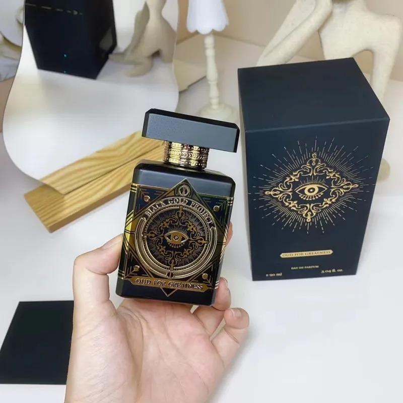 

Prives perfume Oud for Greatness 90ml Eau De Parfum cologne original smell Long time Lasting Woody body Spray high quality INITIO Fast Ship