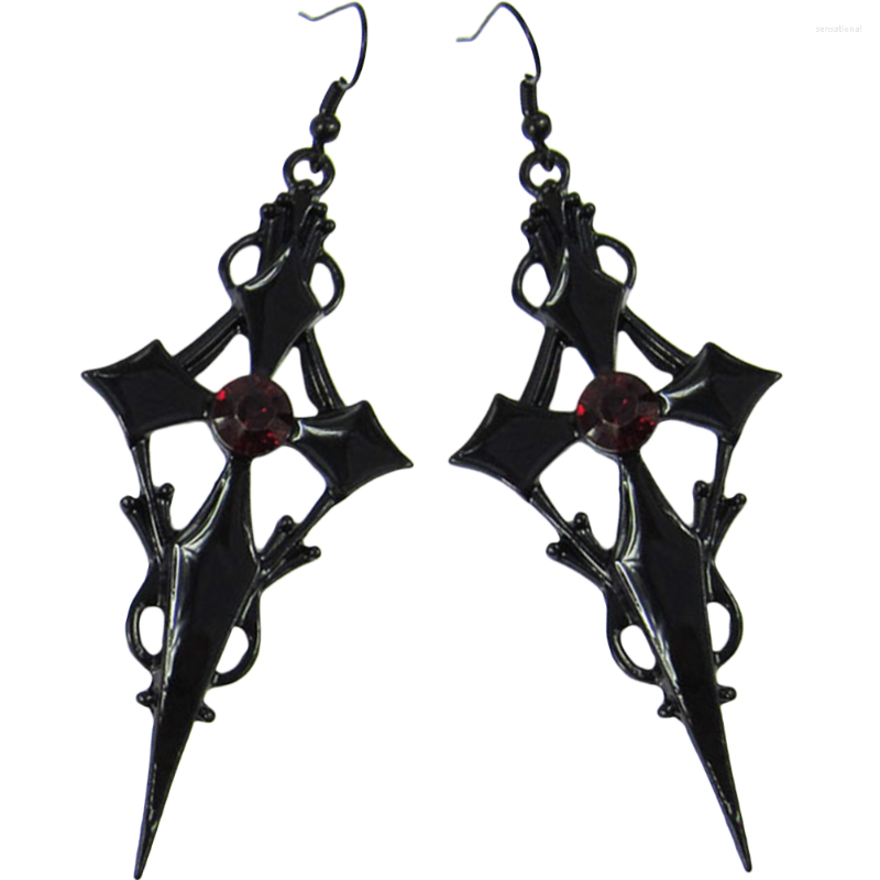 

Dangle Earrings Cross Statement Women Punk Vintage European American Holiday Alloy Goth Miss
