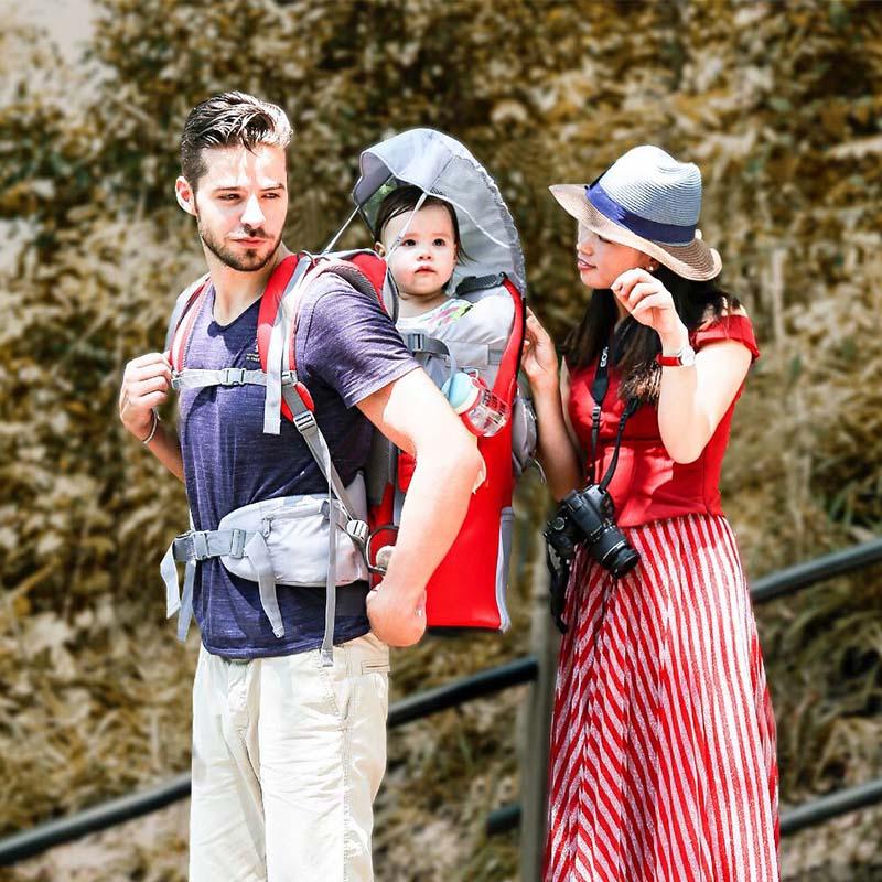 

Backpacks Carriers Slings & Baby Backpack Carrier Ergonomic ChildCarrier Hiking With Sun Canopy Safe Toddler Large Storage Spac