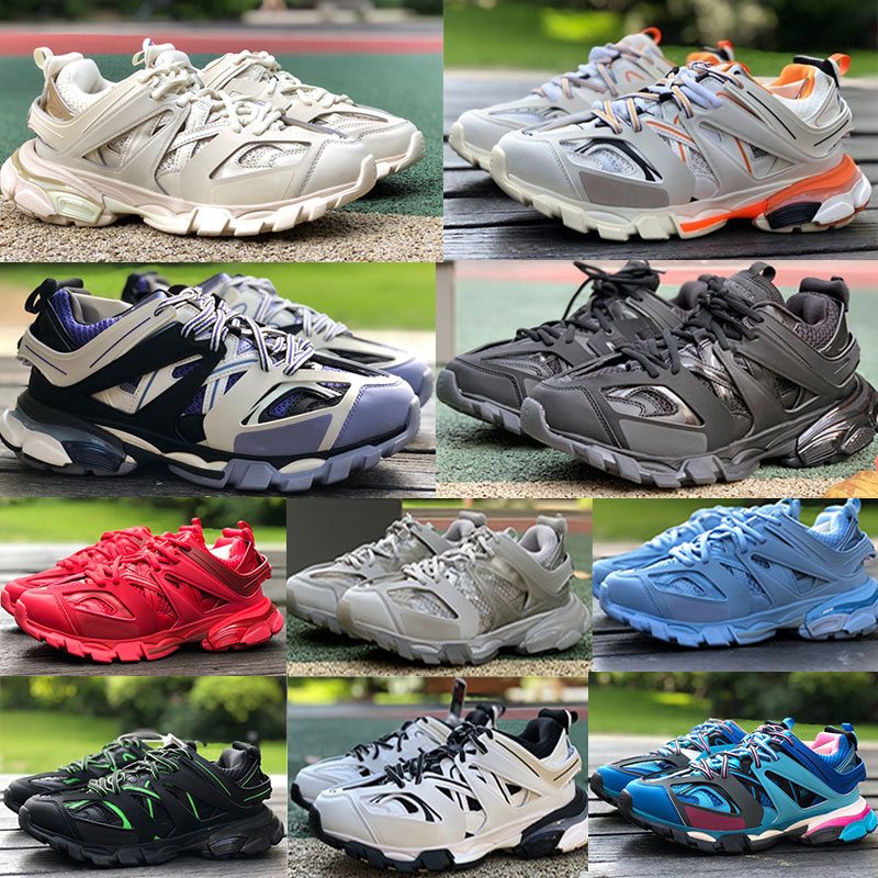 

2023 Designer Shoe Men Women Luxury brand Running Shoes Track 3 3.0 Triple Sneakers Flat Sneaker Outdoor Nylon Printed Platform Size 36-45, Color#39