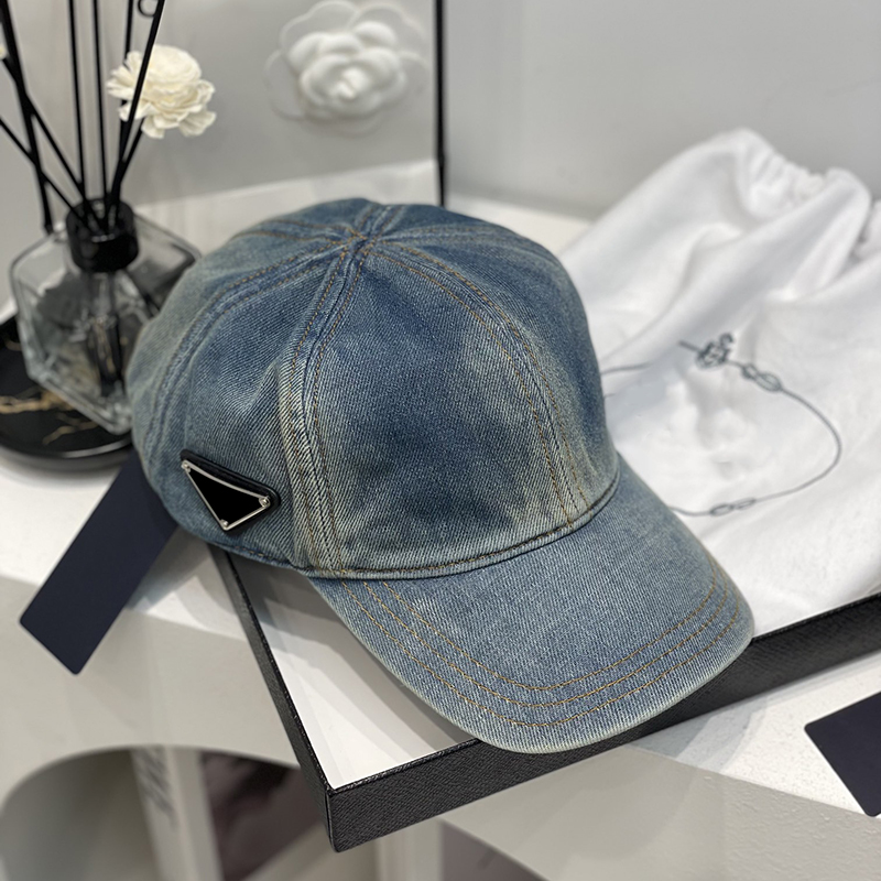 

Luxury designer hat New tie dyed baseball cap Denim fabric Classic style for men and women Fashion sun hat Comfortable and breathable very good nice, Blue