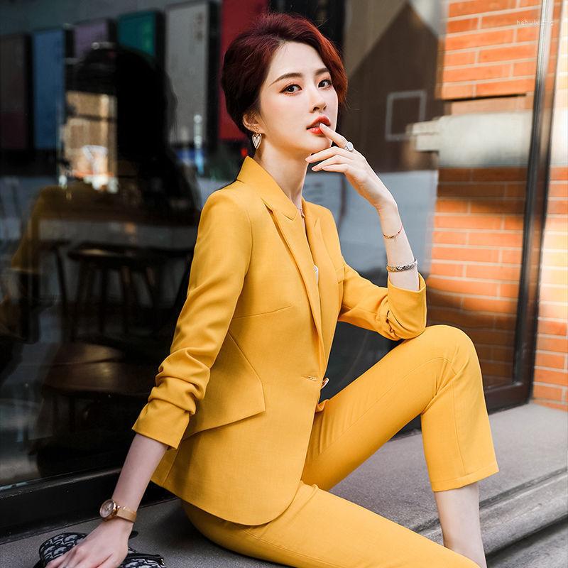 

Women's Two Piece Pants Women's Professional Suit Set Spring Autumn Blazer Trousers Suspenders Three-piece Korean Fashion Clothes Suits, Green