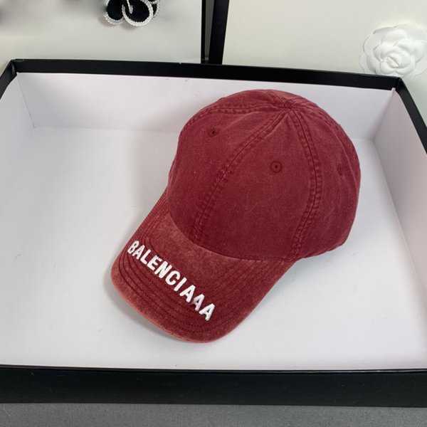 

Men's and women's designers casquette sports denim ripped Ball Caps solid color B letter outdoor couple hats 10P93, Red