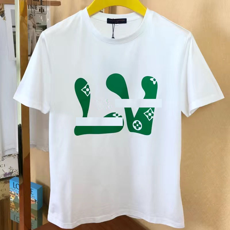 

Summer Mens Designer T Shirt Casual Man Womens Loose Tees With Letters Print Short Sleeves Letter Shirt Luxury Street Shorts Sleeve Clothes Mens Tshirts #XS, White