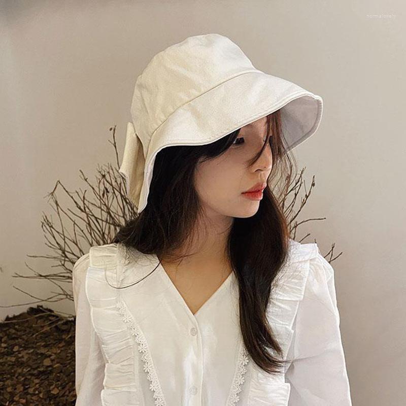 

Wide Brim Hats Women Bow Tie Fashion Large Sun Hat Outdoor Beach Fisherman Cap Proof Protection Bucket Unique Floppy, Pk