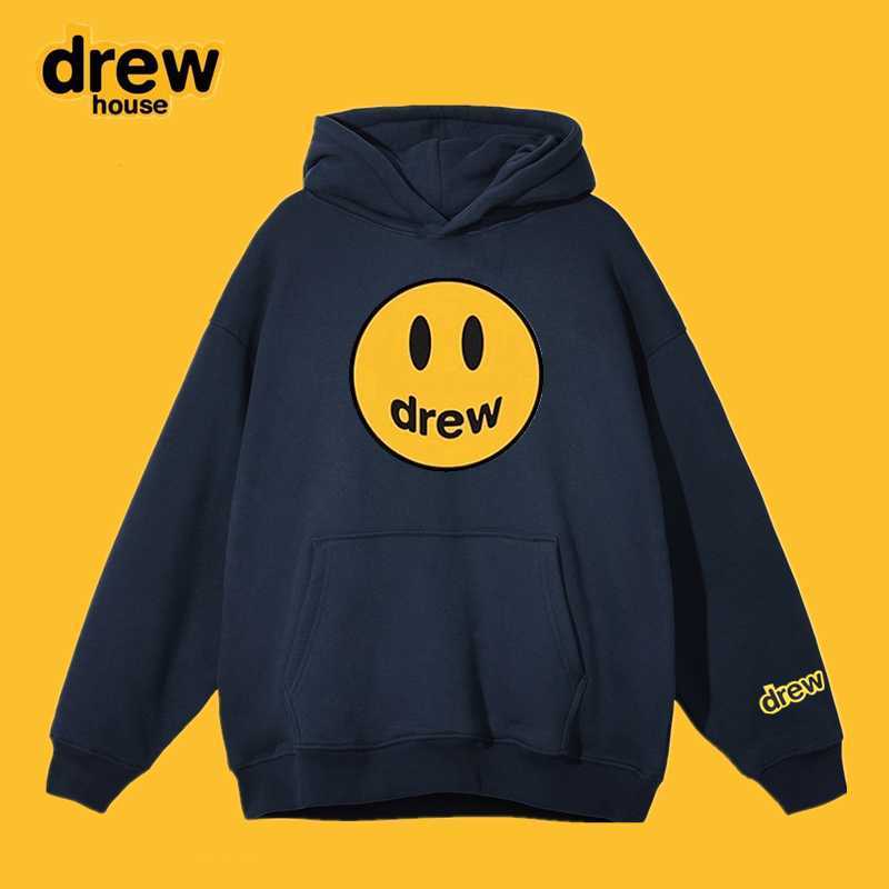 

DrewHouse smiling face thin hooded sweater female autumn and winter American fashion brand high street loose pure cotton couple hoodie jacket male Men's Hoodies, Shipping fee