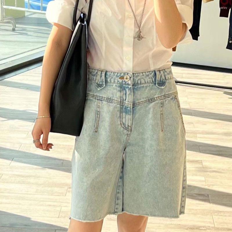 

Women' Shorts Women' Embroidered Logo Denim Fashion Casual Lady