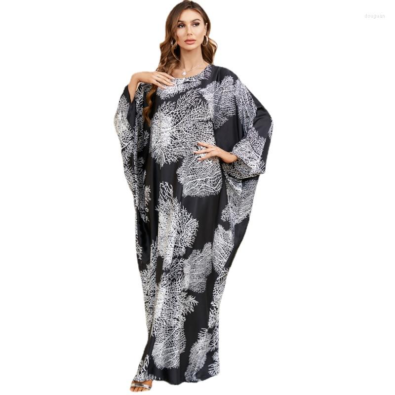 

Casual Dresses African For Women Dashiki Long Maxi Dress Muslim Fashion Abaya Ladies Traditional Clothing Fairy Dreess, Black