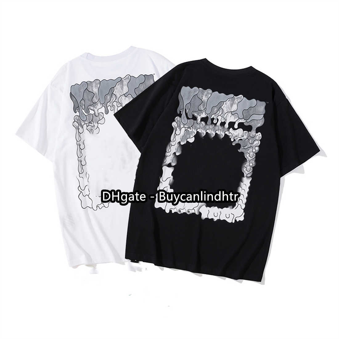 

Ow Short Sleeved t Shirt Mens Sweatshirt Off Designer T-shirt 3d Printed Cotton Round Neck Pullover Tee Men Women Oversize Tshirt whites