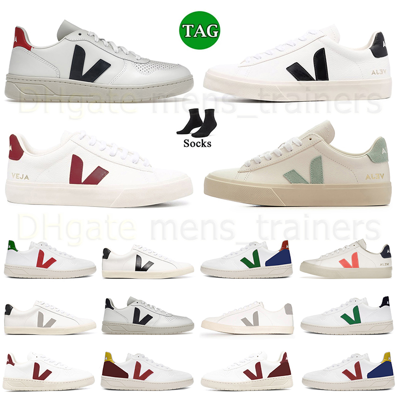 

2023 Luxury Designer Vejas Women Shoes Trainers Campo Low Chromefree White Black White Vintage Loafers Platform Couple Veja Casual Zapatillas Sneakers, D14 campo low chromefreewhite black