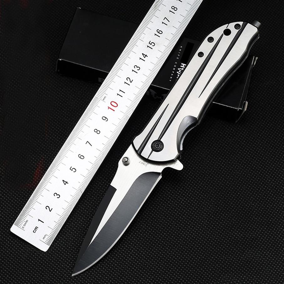 

butterfly DA67 knife Stainless Steel Manual Release Mini pocket Folding Knife Line Locker Pocket Cutter fast open camping knife ED252N