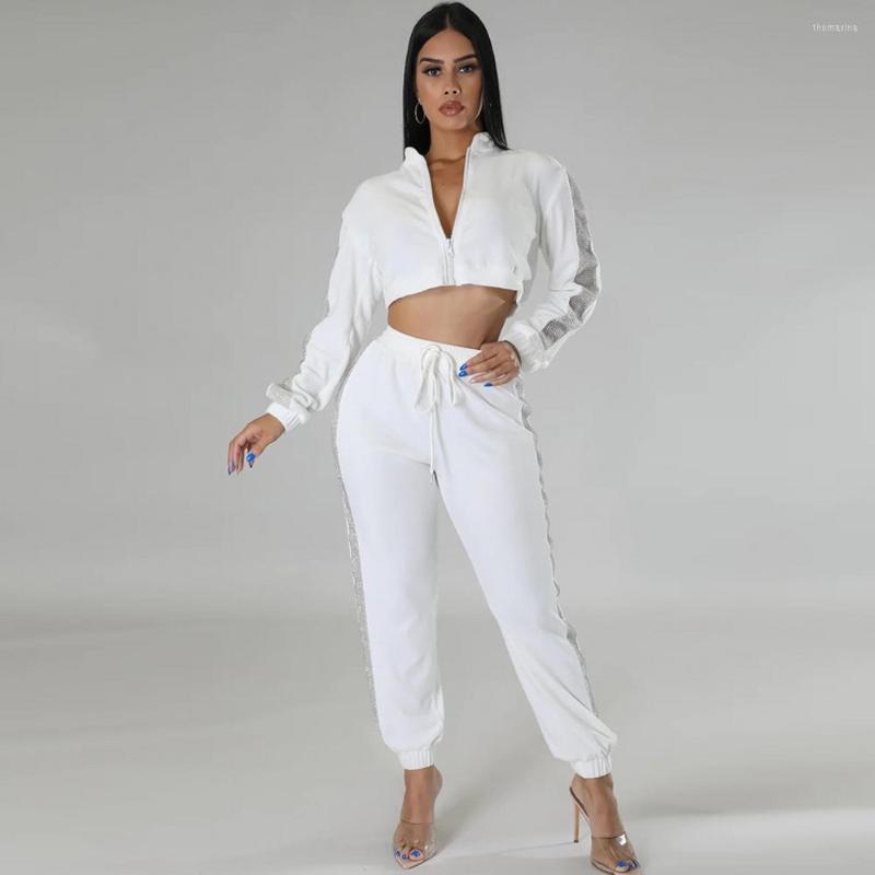 

Ethnic Clothing Dashiki African Two Piece Set Women Tracksuit Zipper Stand Collar Jacket Tops Pants Suits Fashion Outfits