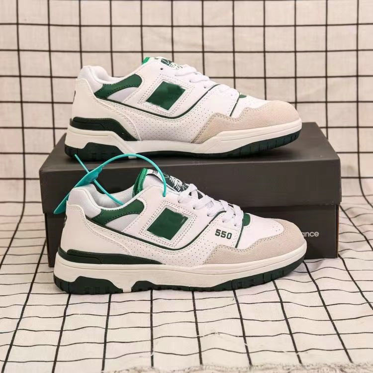 

new Casual Ballance Shoes Sneakers Green Sea Salt Unc Oreo Burgundy Cream Men Women 550 b550 sports shoes new ballance shoes classic UNC shoes 574 999