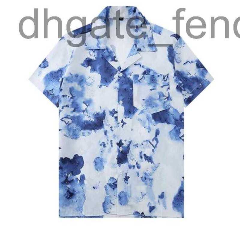 

Men's Casual Shirts DesignerSummer Designer Mens Shirt Letter Print Graffiti Patchwork Striped Hawaiian Beach Loose Casual Short Sleeve T Shirtm-3XL N3VX, 02