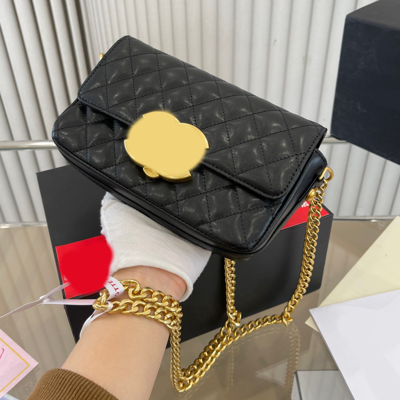 

Chains Bag Flap Satchel Bags Crossbody Designer Brand Bags Women Luxury Fashion Shoulder Handbags Quality Phone wallet Metallic Plain, Customize