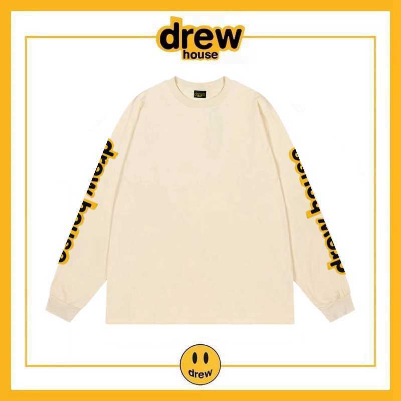 

DrewHouse Letter Wrap Arm Long Sleeve T-shirt Chaopai High Street Loose Cotton Top Men's Hoodies, Shipping fee