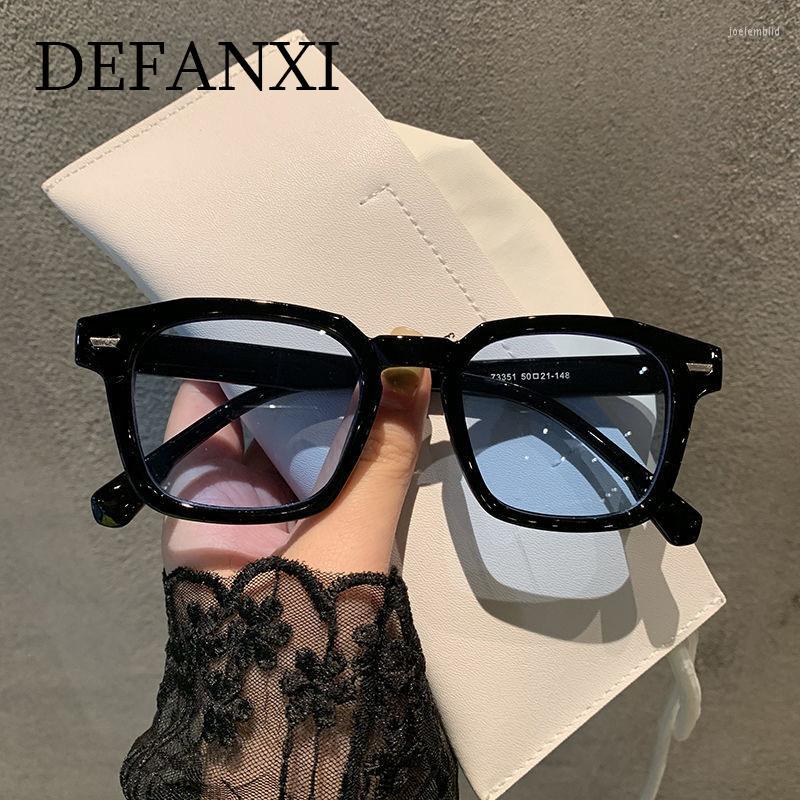 

Sunglasses Vintage Brand Square For Women Men Trending Decorative Sun Glasses Rectangle Tinted Lens Blue Casual Goggles