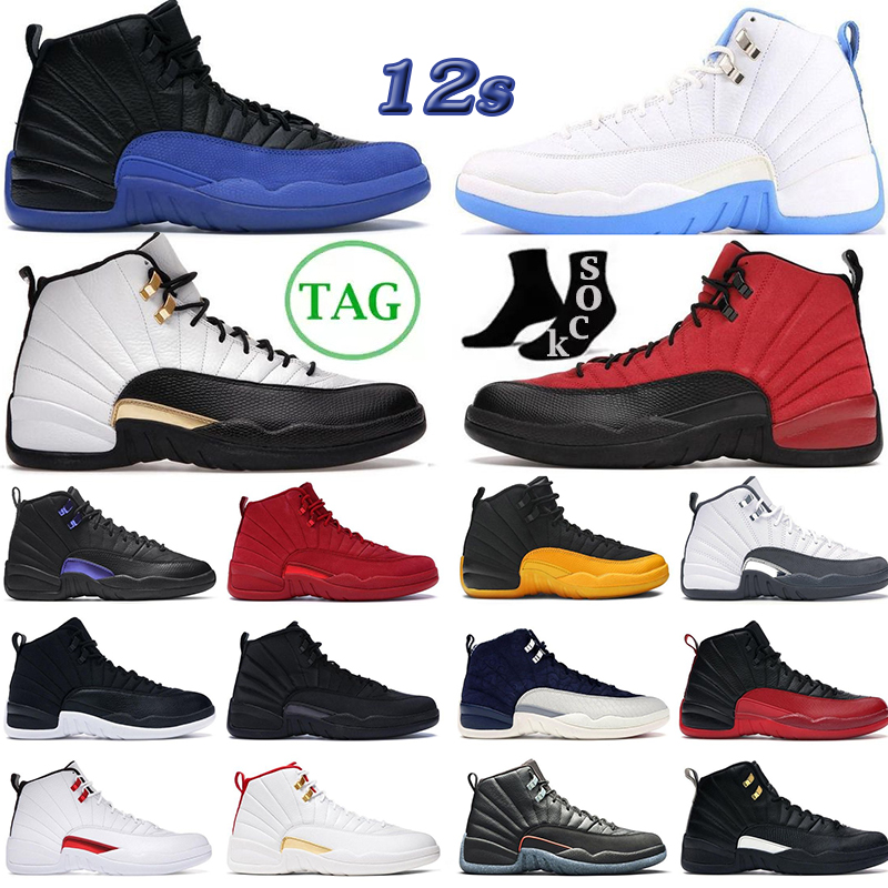12s men basketball shoes jumpman 12 mens trainers Flu Game Gym Red University Gold Dark Grey University blue The Master Game Royal Trainers sports S