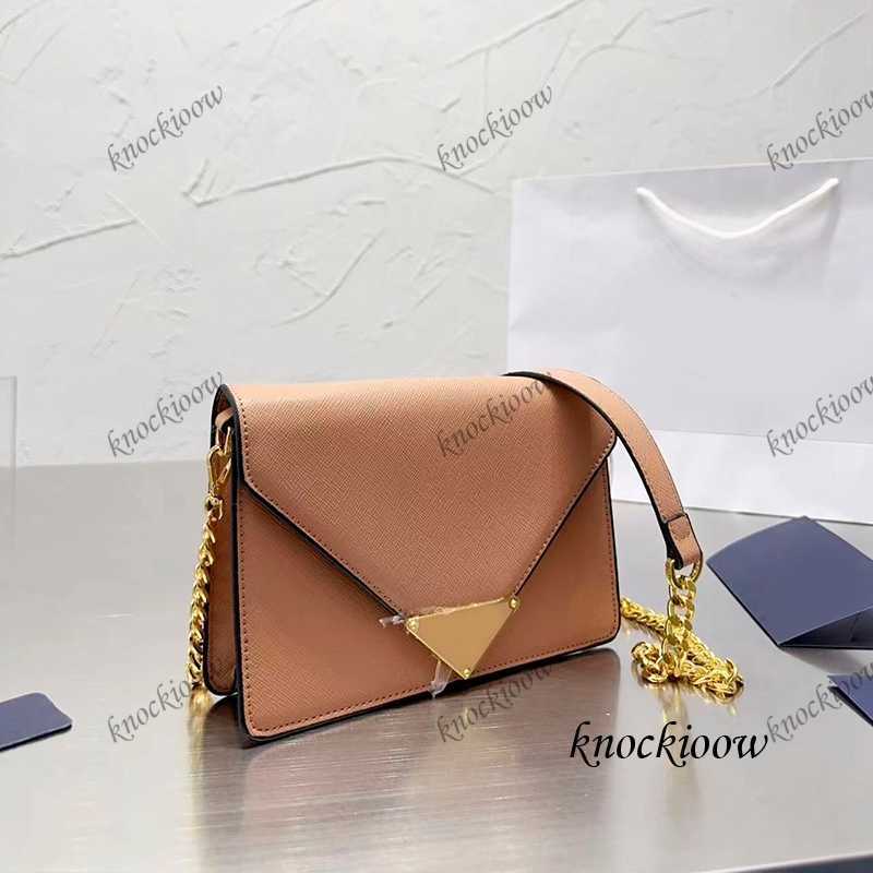 

Designer bags Envelope Bag Underarm Bag Shoulder Bag Crossbody Saffian Metal Chain 2023 Women's Fashion Purse Cowhide Triangle Logo High Quality Leather Bag 230413, Blue