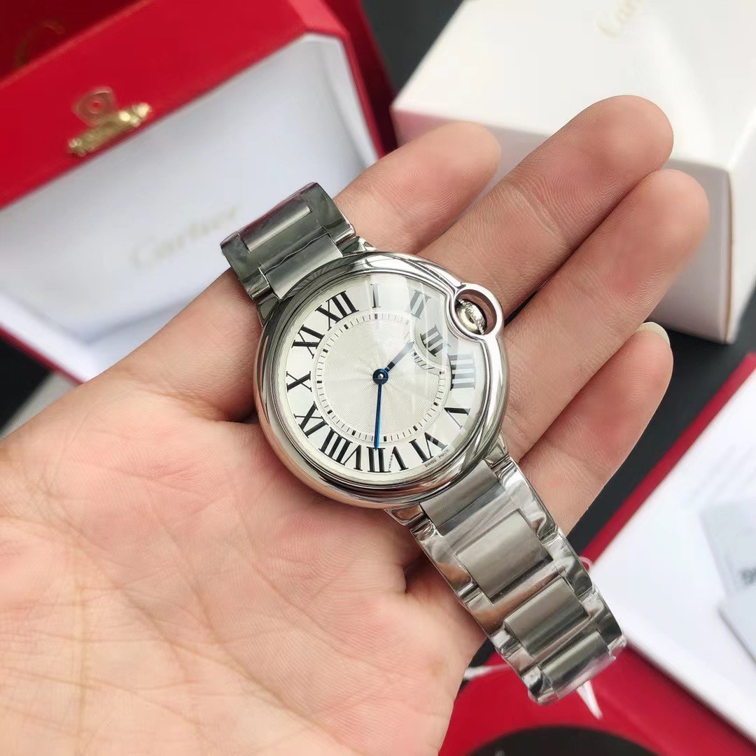 

Men popular watch stainless steel case sports quartz watch super luminous women's watch Montel luxury designer couple gift strap with concave and convex interface