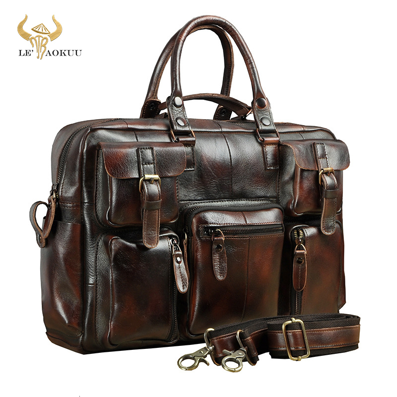 

Briefcases Original leather Men Fashion Handbag Business Briefcase Commercia Document Laptop Case Design Male Attache Portfolio Bag 3061bu 230413, Canvas-black