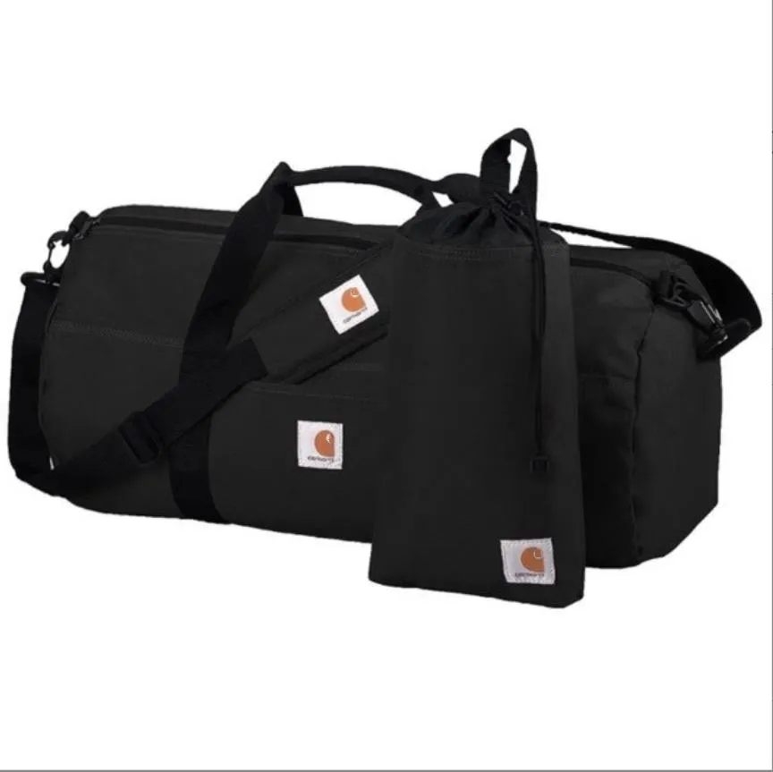 

Car-hart Large Travel Bag 54cm Duffel Bags Casual Big Sport Bags Mend Designer Fitness Messenger Crossbody Bag Hip Hop Handbag Women Shoulder HandBags Luxury, Black