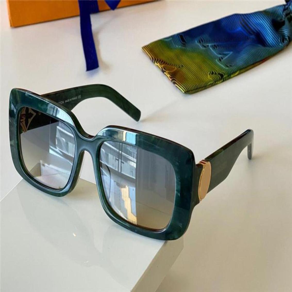 

Fashion Small Rectangle Sunglasses 1360 Green Marble frame Sonnenbrille Men Cool sunglasses gafa de sol New with box4802470