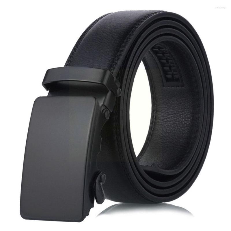 

Belts For Men Automatic Buckle Belt High Quality PU Leather Men's Business Trouser N6Y0, Black