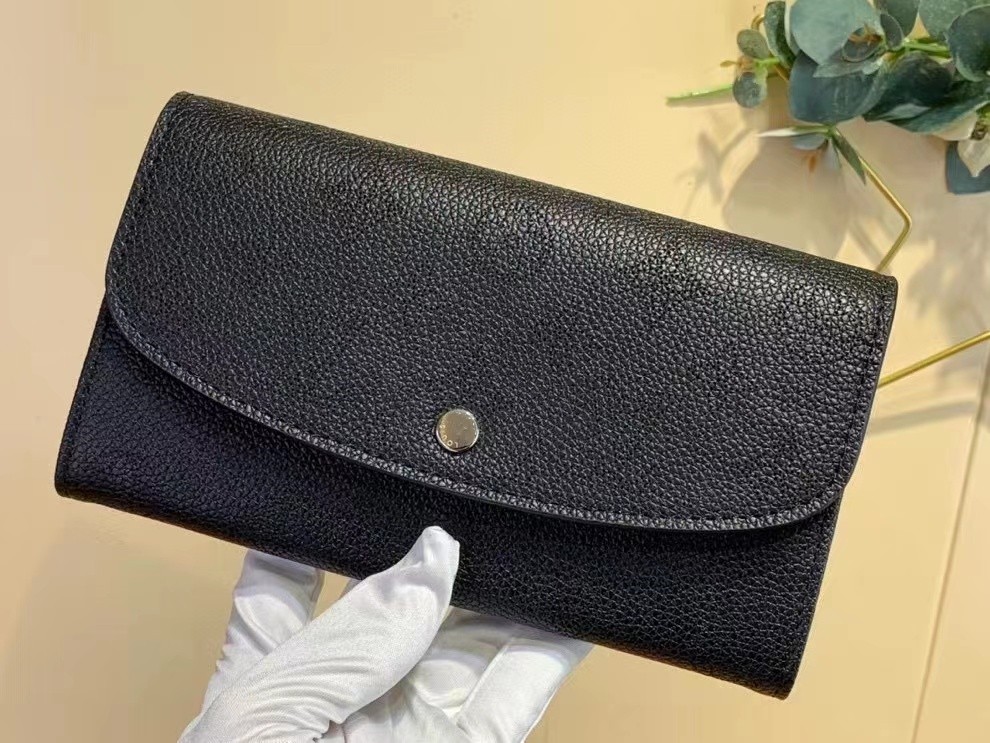 

M60145 Iris Wallet New Women's Punched Cowhide Flip Long Wallet