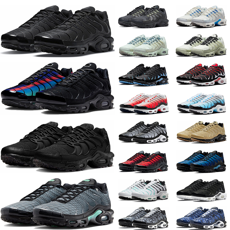 

women men tn plus running shoes terrascape tn plus 3 Triple Black white Unity Hyper Blue Wild Prints Gold Bullet mens trainers outdoor sneakers, #1