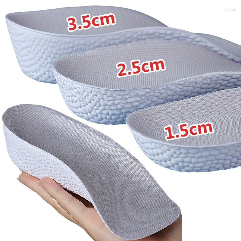 

Women Socks 3.5CM Invisible Height Increasing Insole Orthopedic Arch Support Soft High Elastic Light Weight For Men Shoes Pads, Green-1.5cm