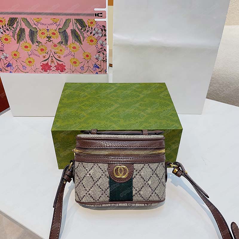 

Womens Luxurys Makeup Bag Mens designer Cosmetic Bags Classic Pattern G Handbags Ladies Make Up Case Stylish Crossbody Totes bags 2304131BF, Gu-brown